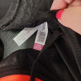 Sujetador corpiño T/ 100B rojo y negro