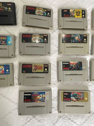 Lote 19 juegos Super Nintendo SNES