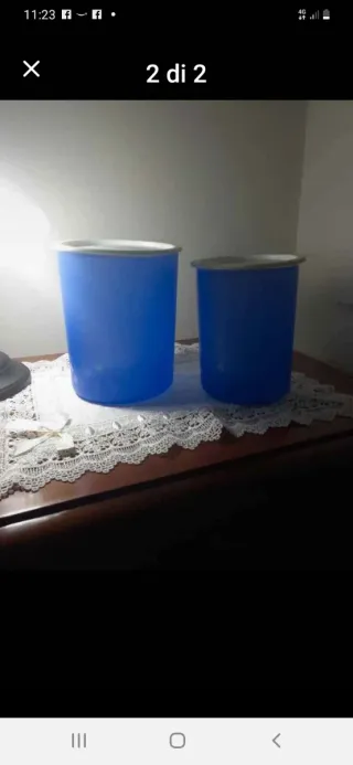 2 Contenitori Tupperware Blu