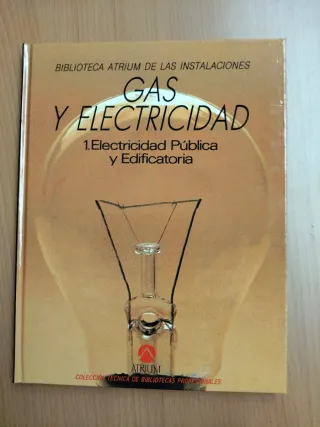 Libros de gas y electricidad.
