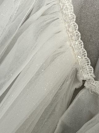 Sobrefalda novia cola desmontable