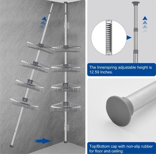 Estantería Ducha Telescópica 4 Baldas