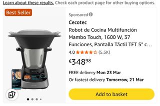 Robot Cocina Cecotec Mambo perfecto estado.