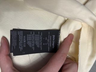 Camiseta Palm Angels Beige con Llamas