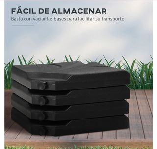 Base Sombrilla 4 Piezas Rellenable