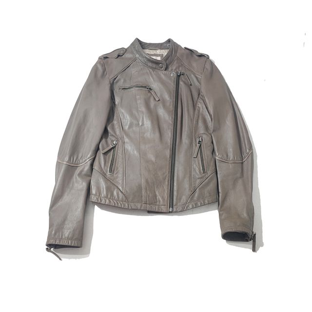 Gharani Strok/ Chaqueta de piel genuina moka 38 M