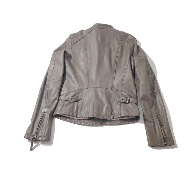 Gharani Strok/ Chaqueta de piel genuina moka 38 M