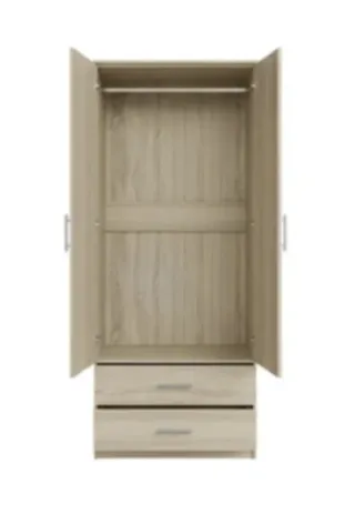 Armario de madera con espejo