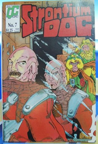 5 Quality Comics. Judge Dredd Nº 14 + 2000 AD Presents Nº 20 + Strontium Dog nº 7 + Rogue Trooper nº 14 + Time Twisters nº 3. Original USA en inglés.