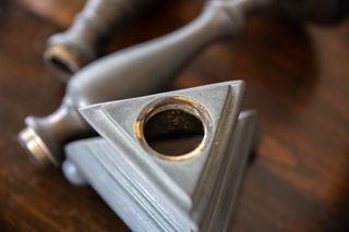 Pareja Candelabros Vintage Latón/Bronce 45cm