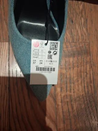 Zapatos tacón vaqueros talla 37