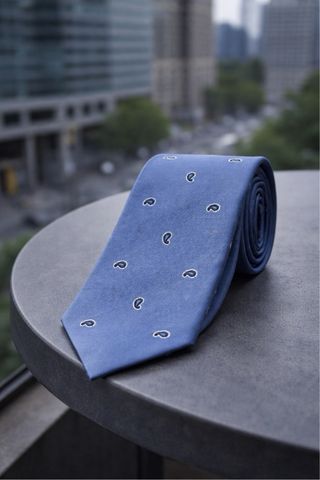 Corbata Hackett London Azul Seda