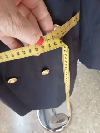 Chaqueta comunión niño negra botones dorados