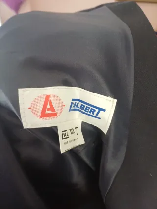 Chaqueta comunión niño negra botones dorados