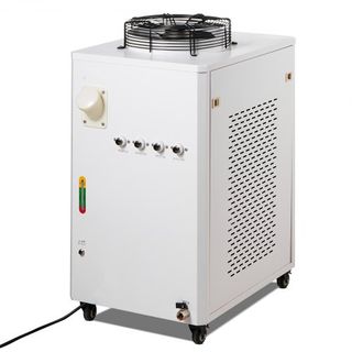 Enfriador de Agua Industrial, CW6000, Sistema de Enfriamiento de Agua Industrial de 1500W con Compresor, Capacidad del Tanque de Agua de 15L, Tasa de Flujo Máxima de 65 L/min, para Máquina de Grab...