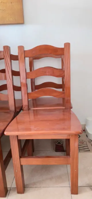 Sillas de Madera, para mesa comedor precios X4