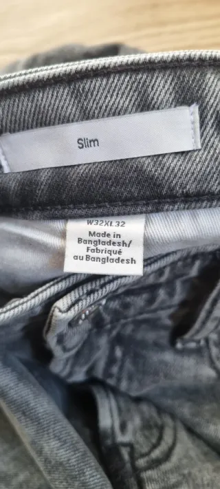 Jeans Slim C.K. Calvin Klein Grigio Taglia M
