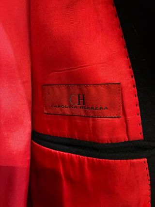 Abrigo Negro Carolina Herrera Hombre