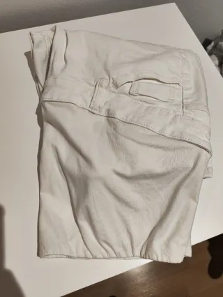 Vaqueros premamá blancos Lefties Talla L