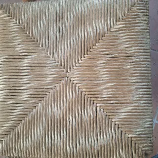 2 Sedute impagliate per ricambio sedie in legno