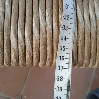 2 Sedute impagliate per ricambio sedie in legno