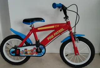 Bicicleta Paw Patrol 14 Roja y Azul