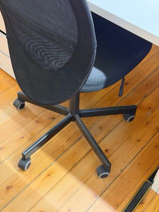 Silla de oficina Ikea negra FLINTAN