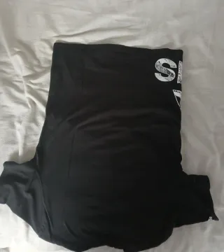 Camiseta Adidas Negra con Logo Blanco