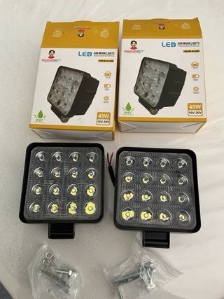2 Fari LED 48W Luce Fredda