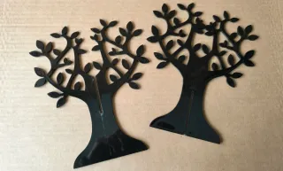 Árbol colgador de pendientes negro