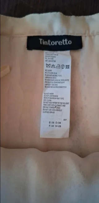 Falda gasa y encaje Tintoretto beige