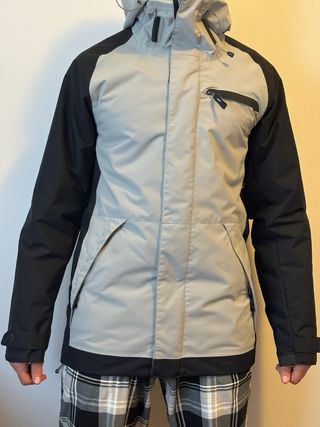 Abrigo Snowboard Decathlon Gris/Negro