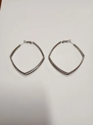 Orecchini quadrati argento