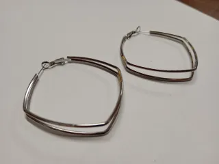 Orecchini quadrati argento