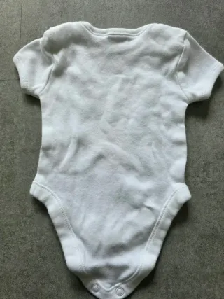 Set 6 Body Neonato Manica Corta Bianco