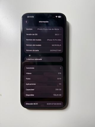 Iphone 15 Pro Max 256 gb