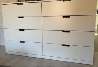 Cómoda blanca 8 cajones