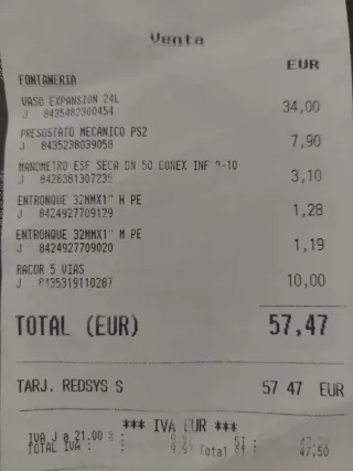 Vaso de expansión 24L