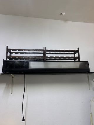 Vitrina expositora cristal y madera