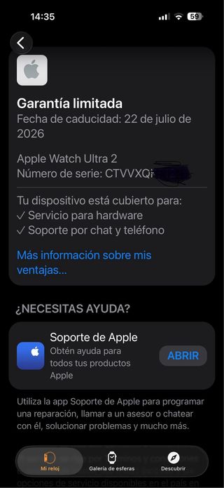 Apple Watch Ultra 2 Garantia OFICIAL Hasta 22/07