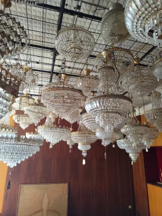 Lámparas cristal metal  Liquidación