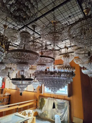 Lámparas cristal metal  Liquidación