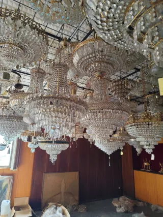 Lámparas cristal metal  Liquidación