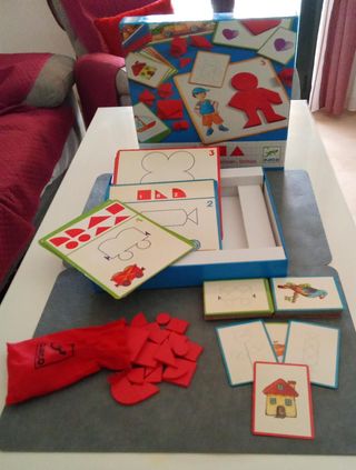 Tangram Djeco Eduludo Formas Madera Juego Educativ