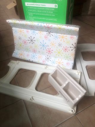 Trona, seggiolino, fasciatoio e amaca per bambini