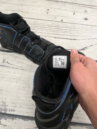 Nike Air More Uptempo - Nero & Blu Università