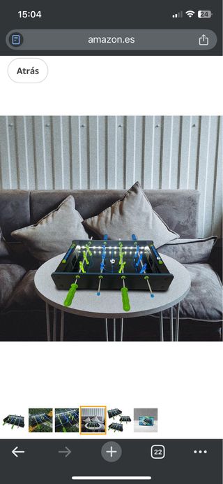 Mini futbolín brillante en oscuridad - NUEVO