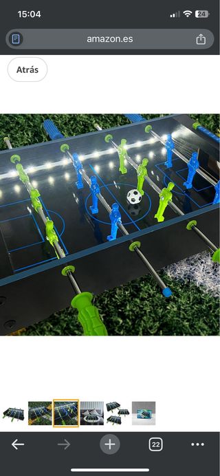 Mini futbolín brillante en oscuridad - NUEVO