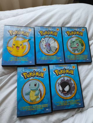 Pack 5 DVDs Pokémon Temporada 1 Español