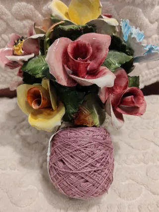 Gomitolo di cashmere rosa antico